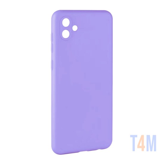 Silicone Case with Camera Shield for Samsung Galaxy A04 Purple